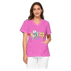 Scrub Tops for Women — V-Neck Nurse Workwear